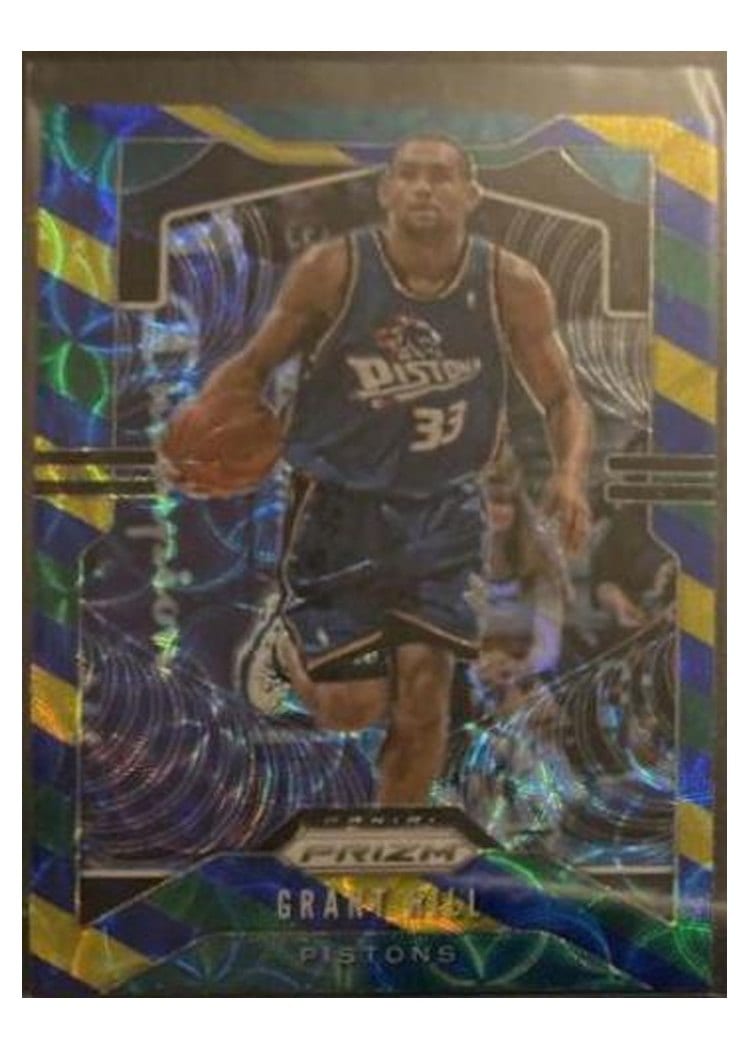 2019-20 Panini Prizm Base Set Grant Hill Blue, Yellow, and Green Choice Prizm #24 card