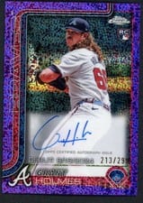 2025 Topps Chrome Update Rookie Debut Autographs Grant Holmes #CRDA-GH card