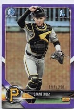 2018 Bowman Draft Grant Koch #BDC-115 card