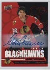 2025-26 Upper Deck Chicago Blackhawks Centennial Box Set Autographs Grant Mulvey #62 card