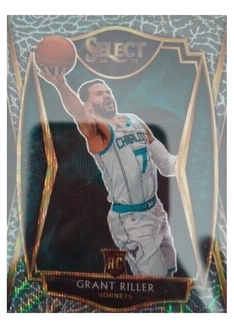 2020-21 Panini Select Base Set Grant Riller Elephant Prizm #166 card