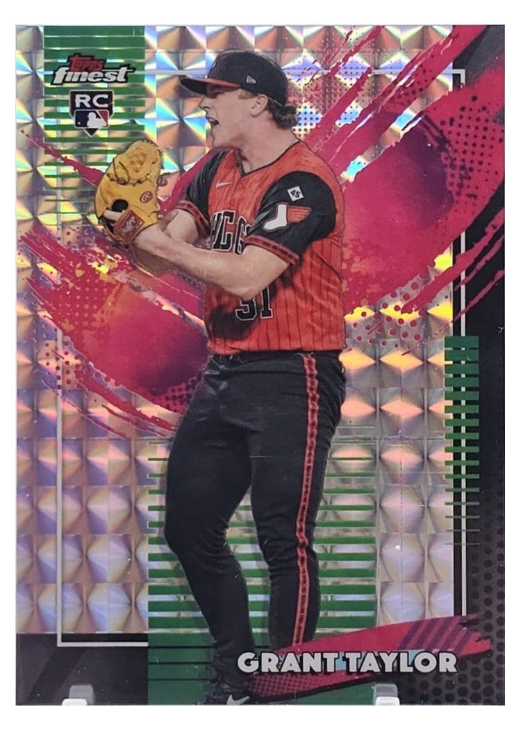 2026 Topps Finest Grant Taylor Geometric Refractor #262 card