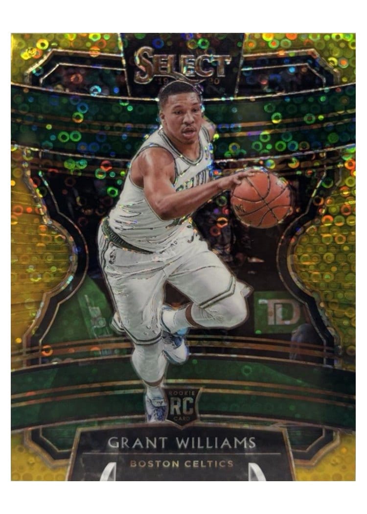 2019-20 Panini Select Base Set Grant Williams Gold Disco Prizm #42 card