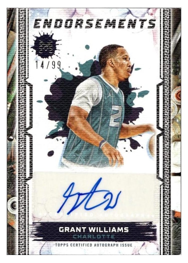 2023-24 Topps Motif Motif Endorsements Grant Williams #ME-GW card