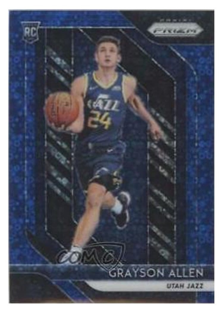 2018-19 Panini Prizm Base Set Grayson Allen #123 card