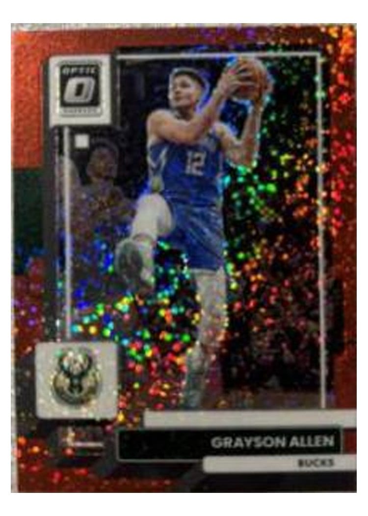 2022-23 Donruss Optic Base Set Grayson Allen Red Sparkle #83 card