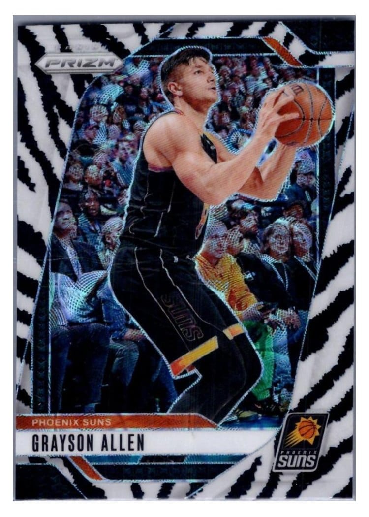 2024-25 Panini Prizm Base Set Grayson Allen White Tiger Stripe #72 card