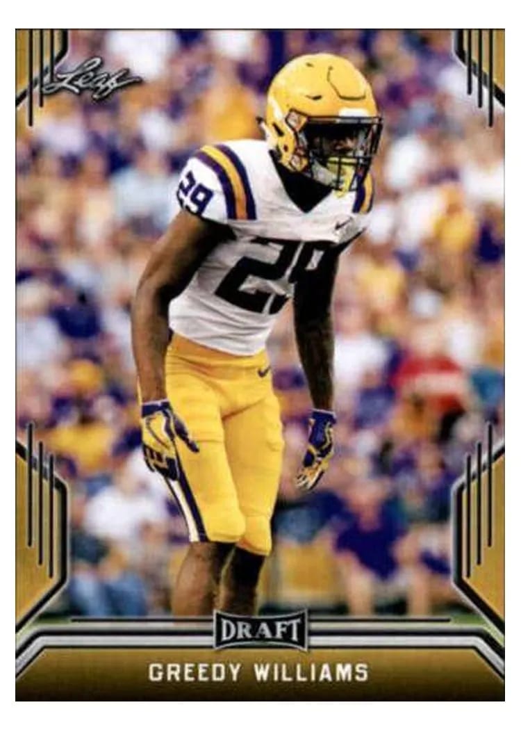 2019 Leaf Draft Greedy Williams #32 card