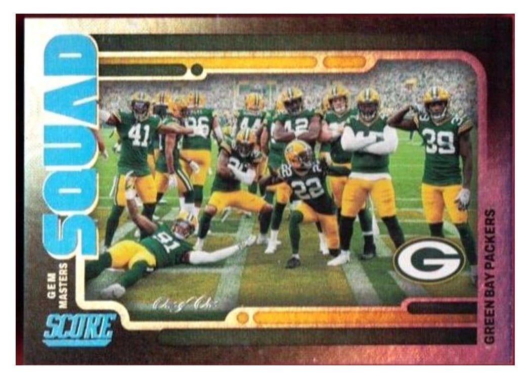 2022 Score Squad Green Bay Packers #S4 card