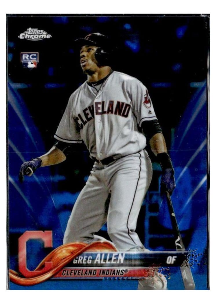 2018 Topps Chrome Base Set Greg Allen #84 card