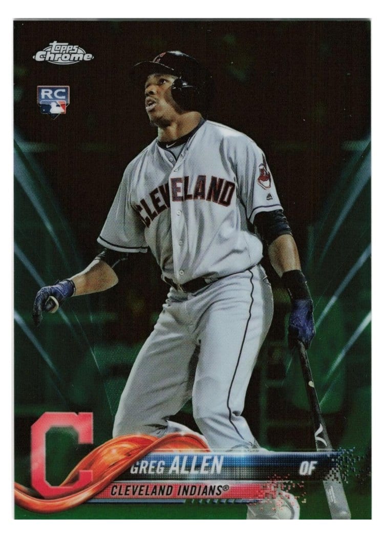 2018 Topps Chrome Base Set Greg Allen #84 card