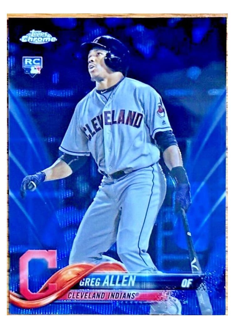2018 Topps Chrome Base Set Greg Allen #84 card