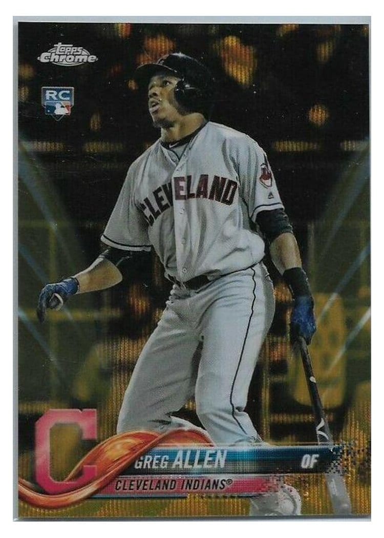 2018 Topps Chrome Base Set Greg Allen #84 card