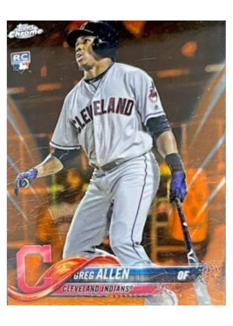 2018 Topps Chrome Base Set Greg Allen #84 card
