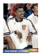 1992-93 Upper Deck Base Set Greg Anthony #236