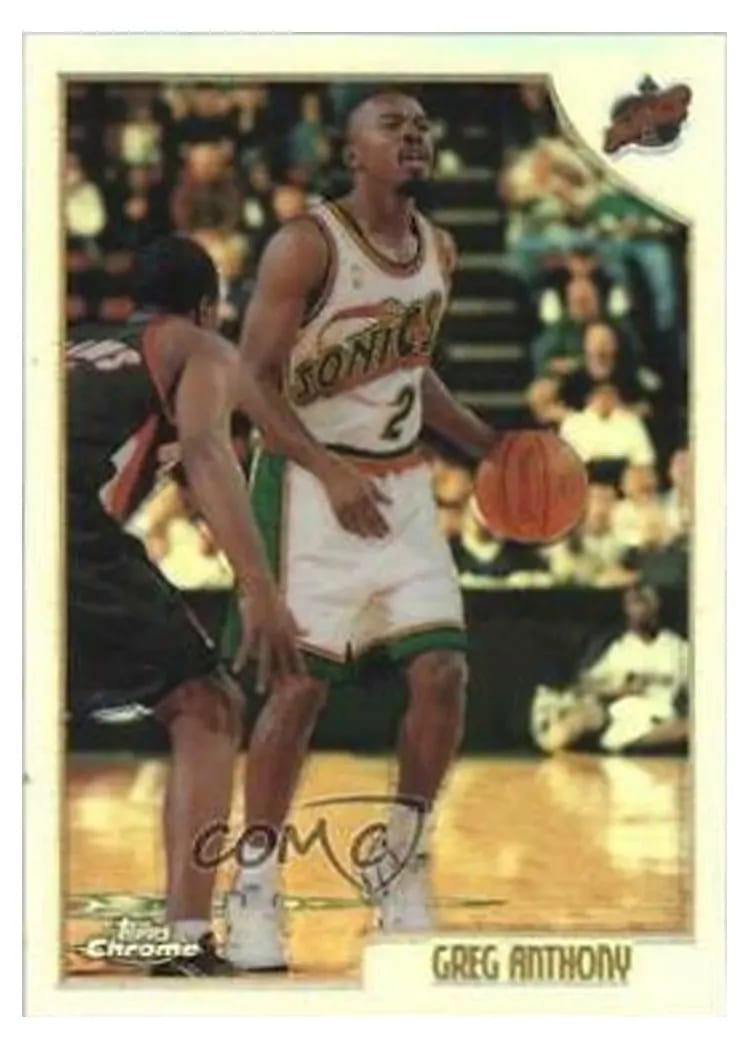 1998 Topps Chrome Greg Anthony Refractor #84 card