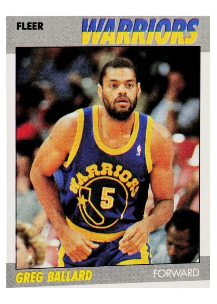 1987 Fleer Greg Ballard #7 card