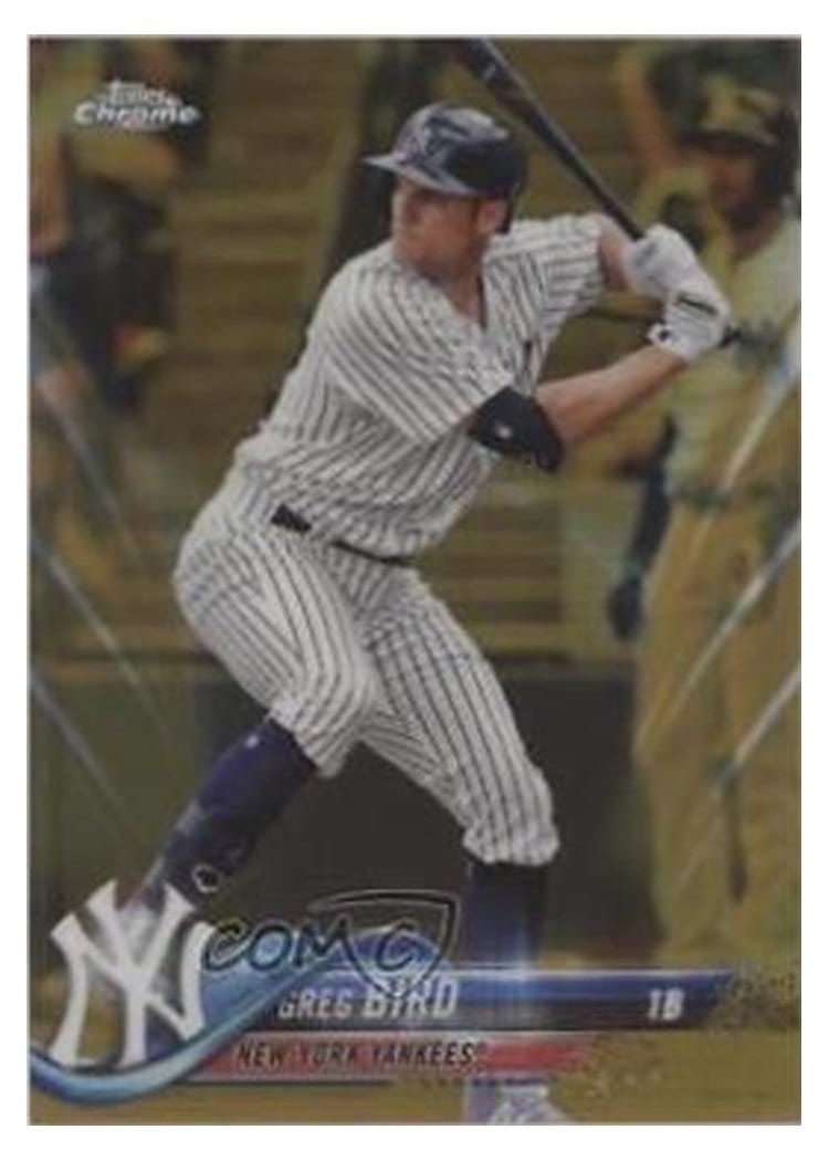 2018 Topps Chrome Base Set Greg Bird #174 card