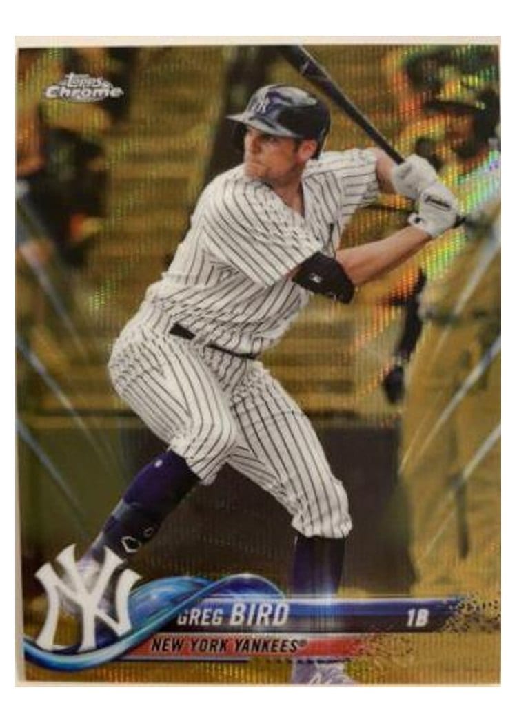 2018 Topps Chrome Base Set Greg Bird #174 card