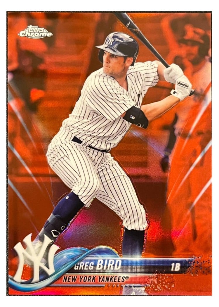 2018 Topps Chrome Base Set Greg Bird #174 card