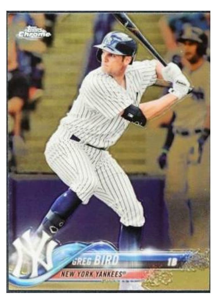 2018 Topps Chrome Base Set Greg Bird #174 card