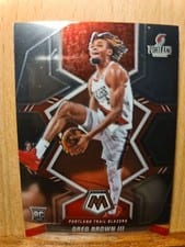 2021-22 Panini Mosaic Rookie Scripts Greg Brown III #RS-HB3 card