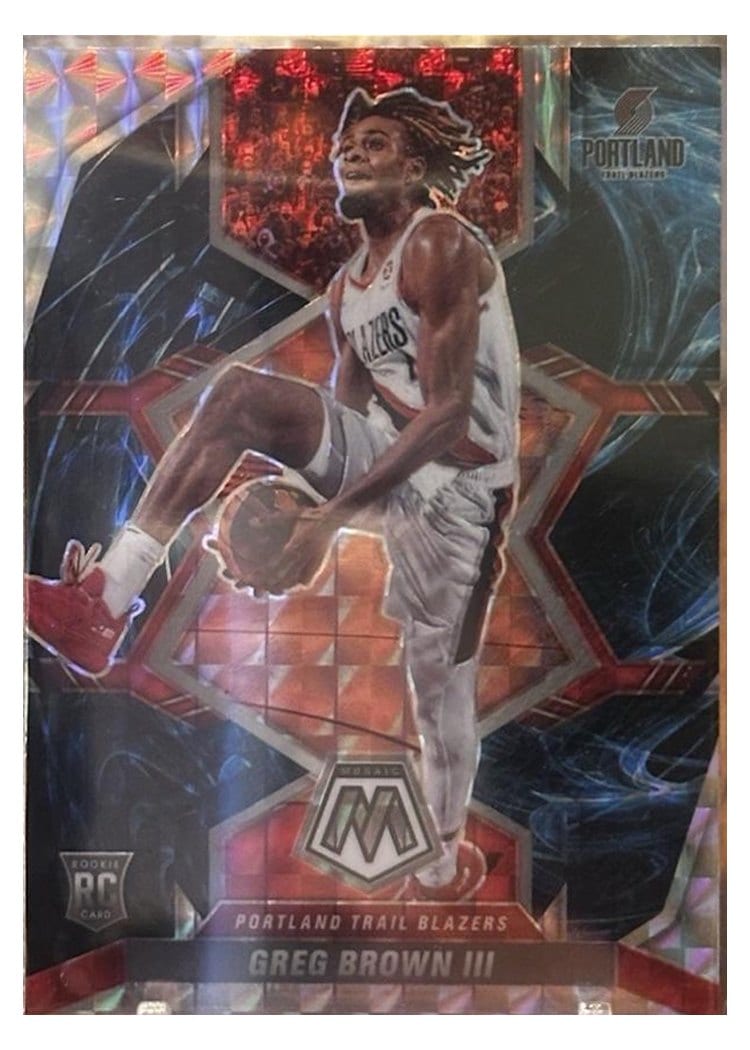 2021-22 Panini Prizm Base Set Greg Brown III #291 card