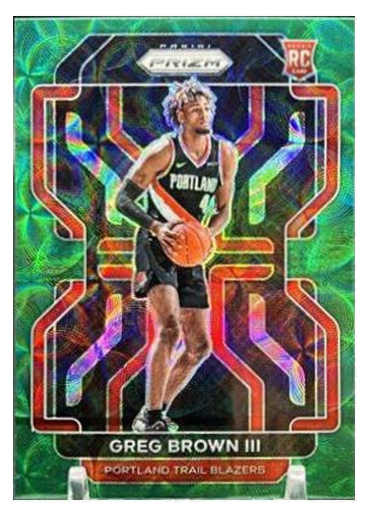 2021-22 Panini Prizm Base Set Greg Brown III #291 card