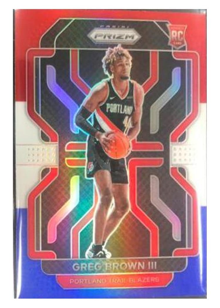 2021-22 Panini Prizm Base Set Greg Brown III #291 card