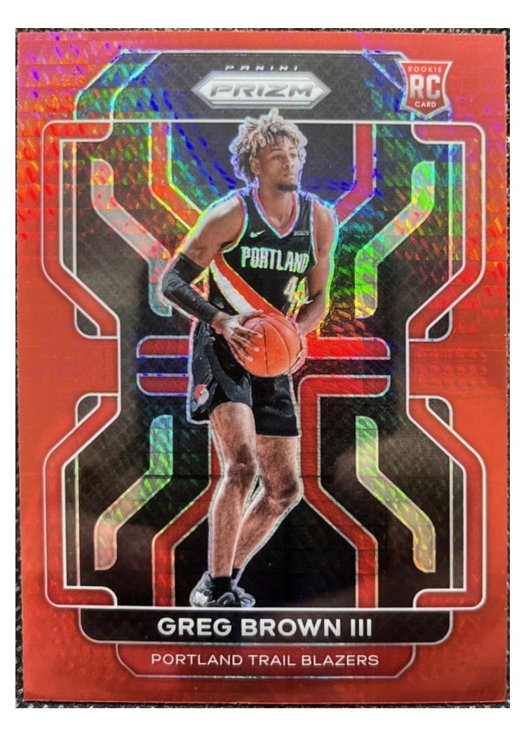 2021-22 Panini Prizm Base Set Greg Brown III #291 card