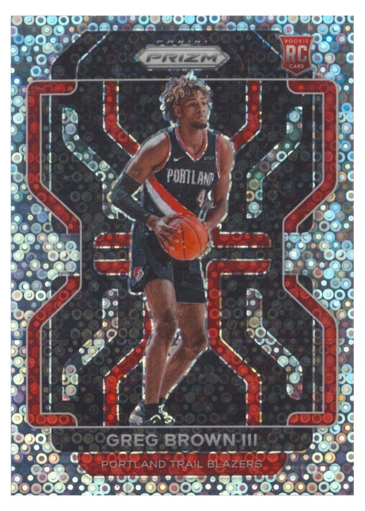 2021-22 Panini Prizm Base Set Greg Brown III #291 card