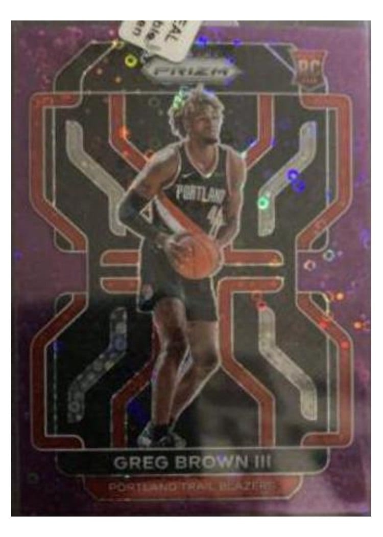 2021-22 Panini Prizm Base Set Greg Brown III #291 card