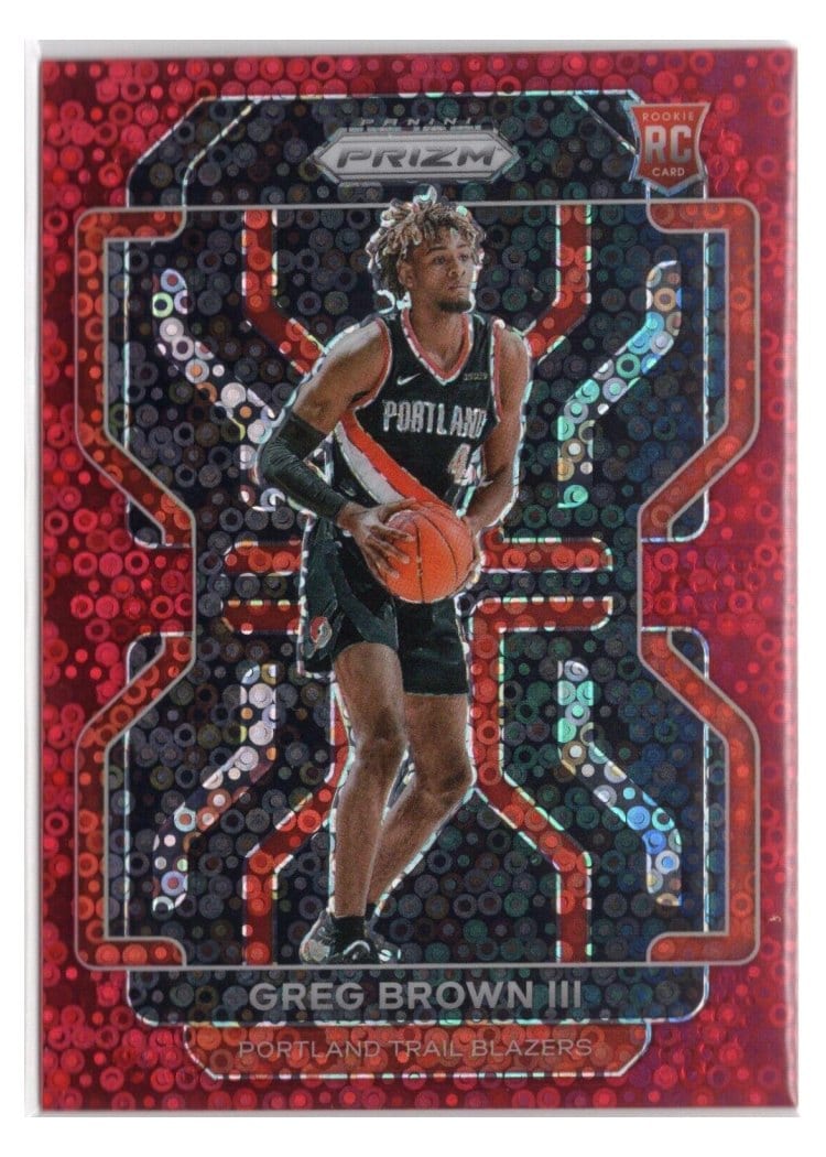 2021-22 Panini Prizm Base Set Greg Brown III #291 card
