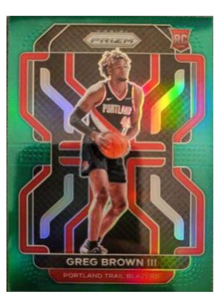 2021-22 Panini Prizm Base Set Greg Brown III #291 card