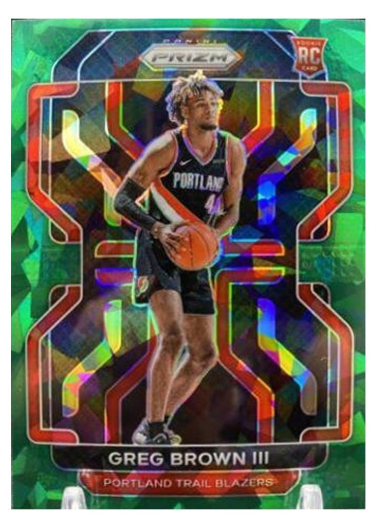 2021-22 Panini Prizm Base Set Greg Brown III #291 card
