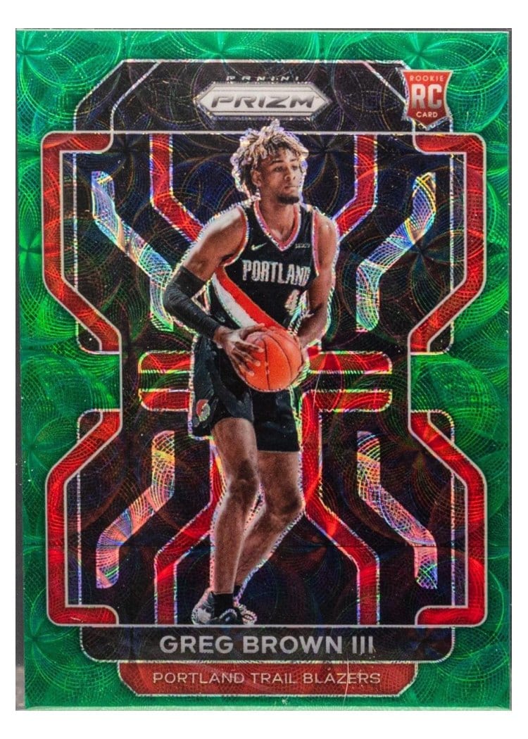 2021-22 Panini Prizm Base Set Greg Brown III #291 card