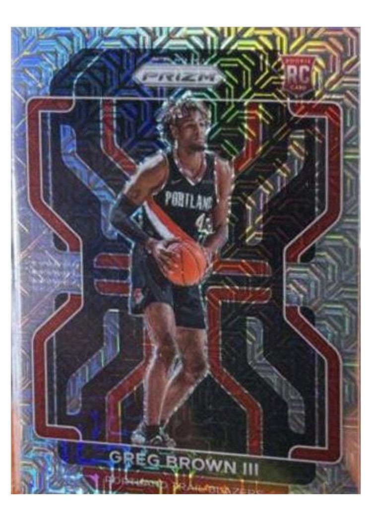 2021-22 Panini Prizm Base Set Greg Brown III #291 card