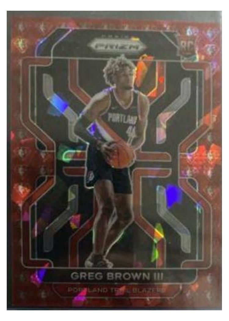 2021-22 Panini Prizm Base Set Greg Brown III #291 card