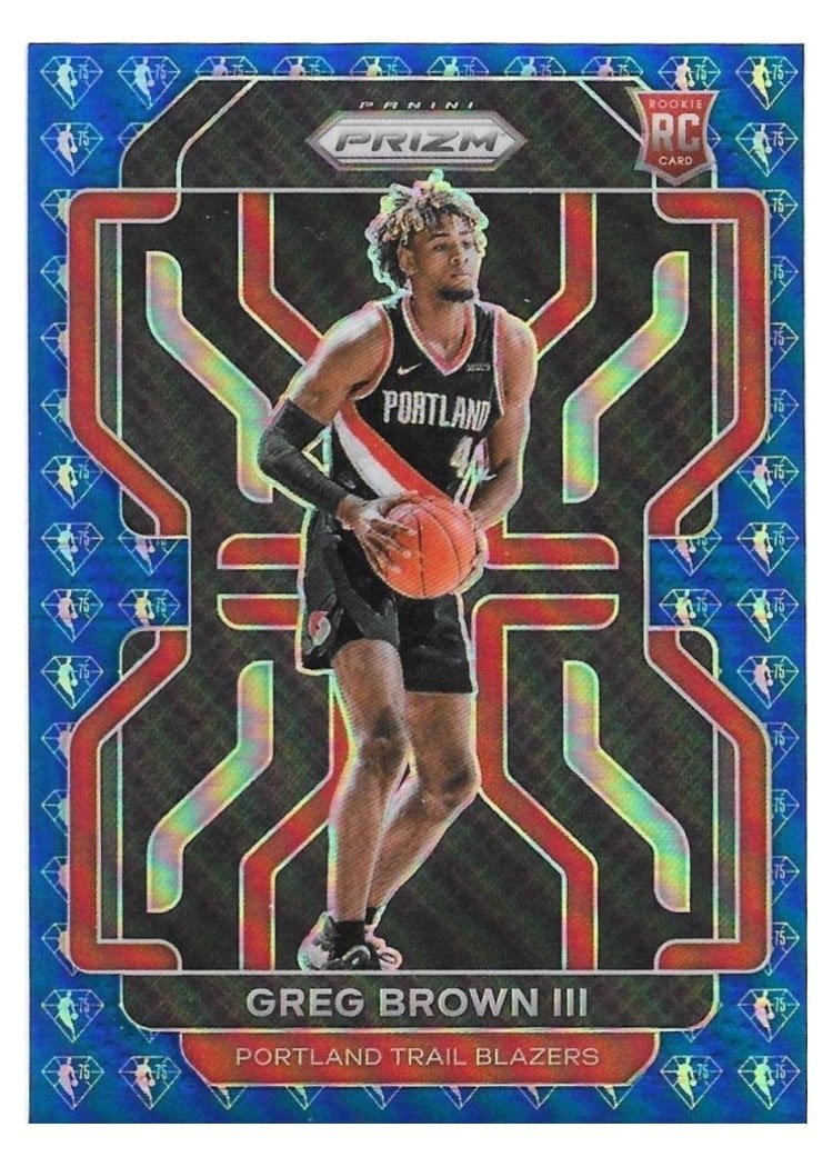 2021-22 Panini Prizm Base Set Greg Brown III #291 card