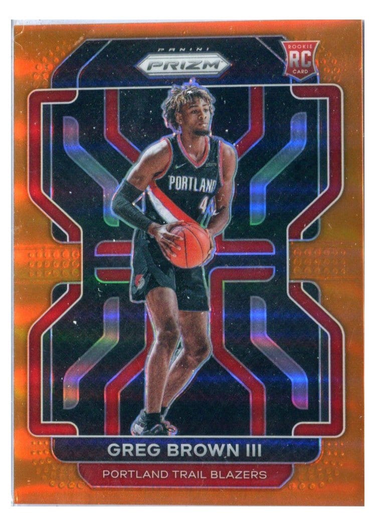 2021-22 Panini Prizm Base Set Greg Brown III #291 card