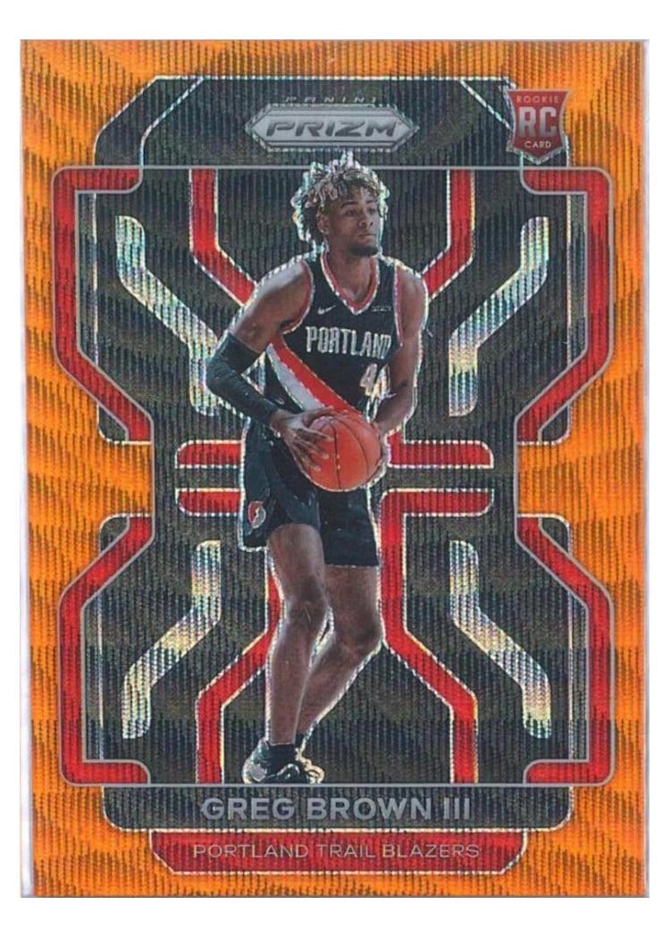 2021-22 Panini Prizm Base Set Greg Brown III #291 card