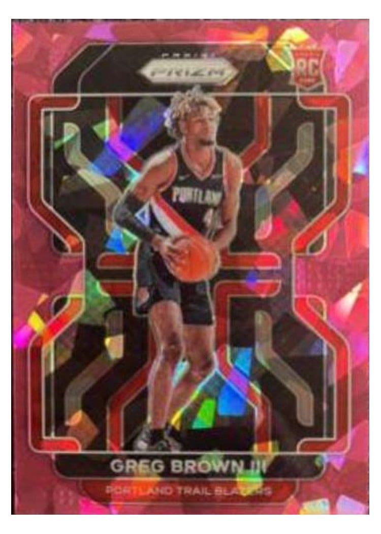 2021-22 Panini Prizm Base Set Greg Brown III #291 card