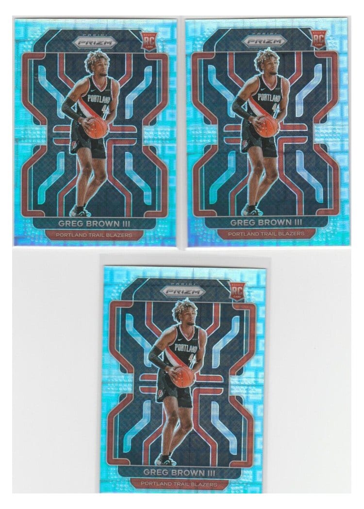 2021-22 Panini Prizm Base Set Greg Brown III Premium Set Prizm #291 card