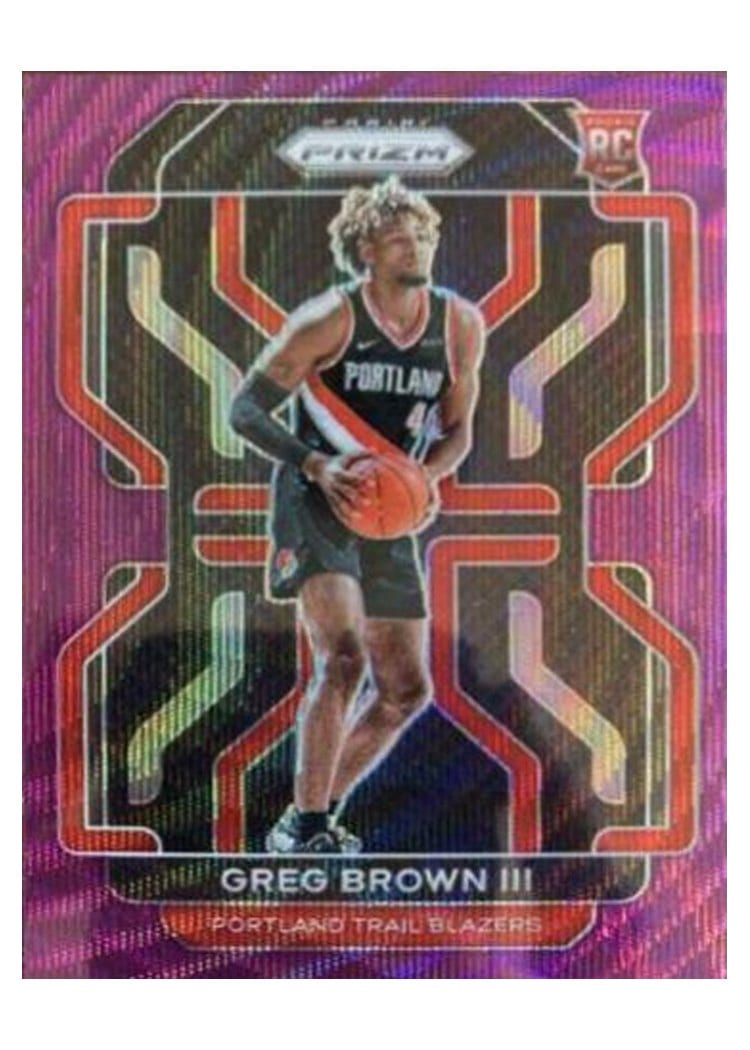 2021-22 Panini Prizm Base Set Greg Brown III #291 card
