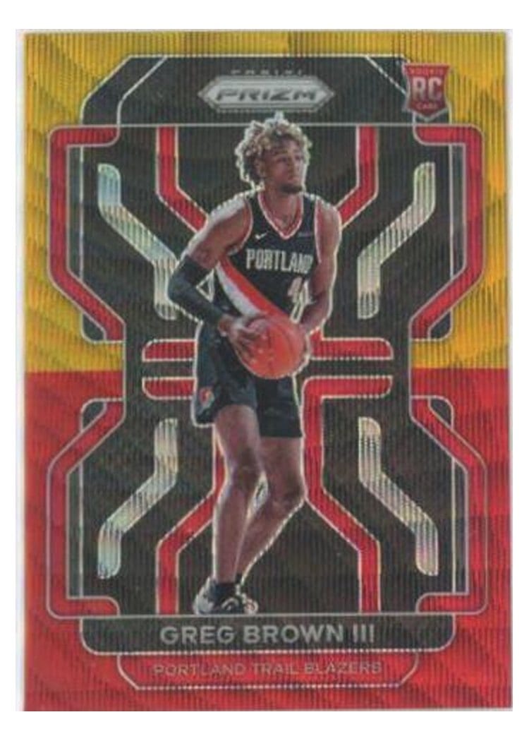 2021-22 Panini Prizm Base Set Greg Brown III #291 card