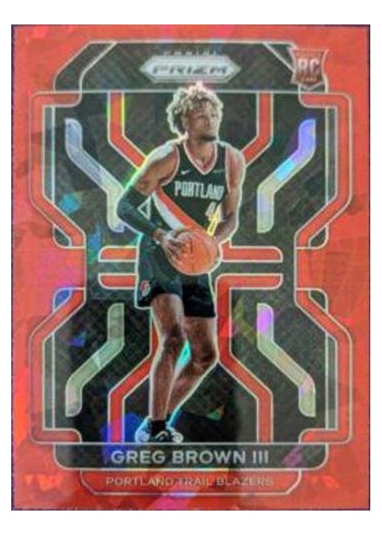 2021-22 Panini Prizm Base Set Greg Brown III #291 card