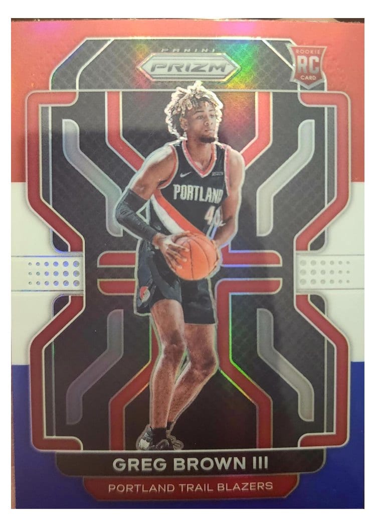 2021-22 Panini Prizm Base Set Greg Brown III #291 card