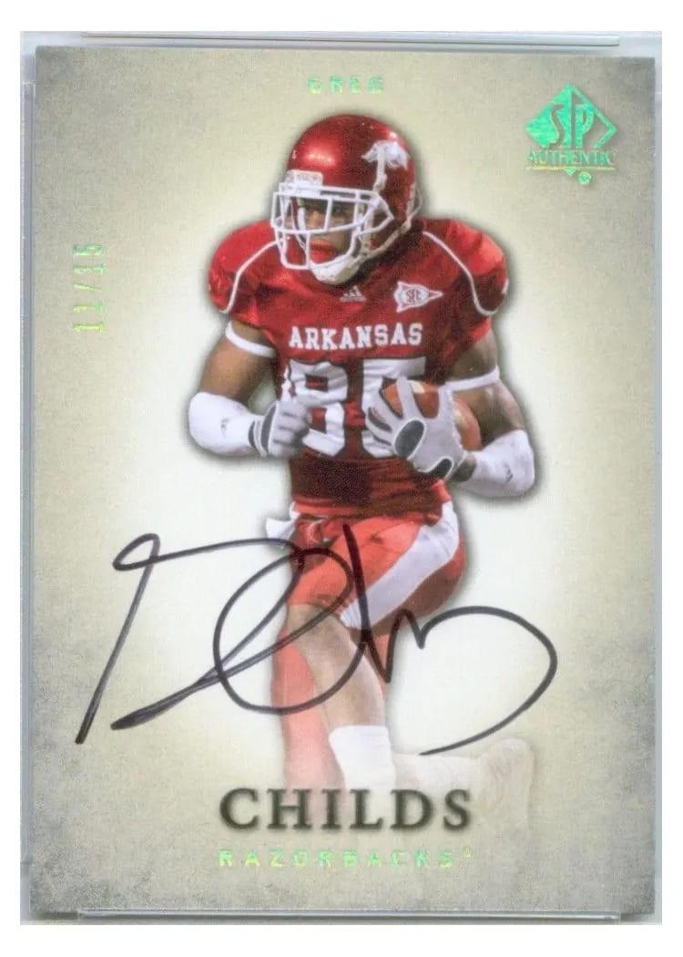 2012 SP Authentic Greg Childs #39 card