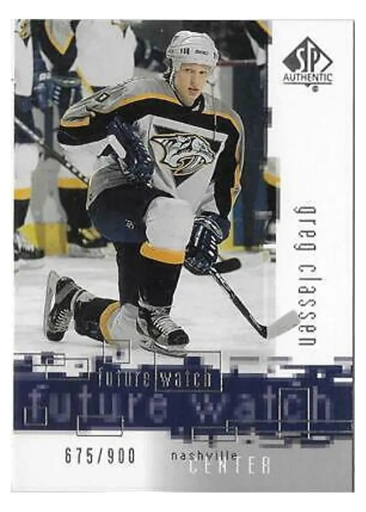 2000 SP Authentic Greg Classen #149 card
