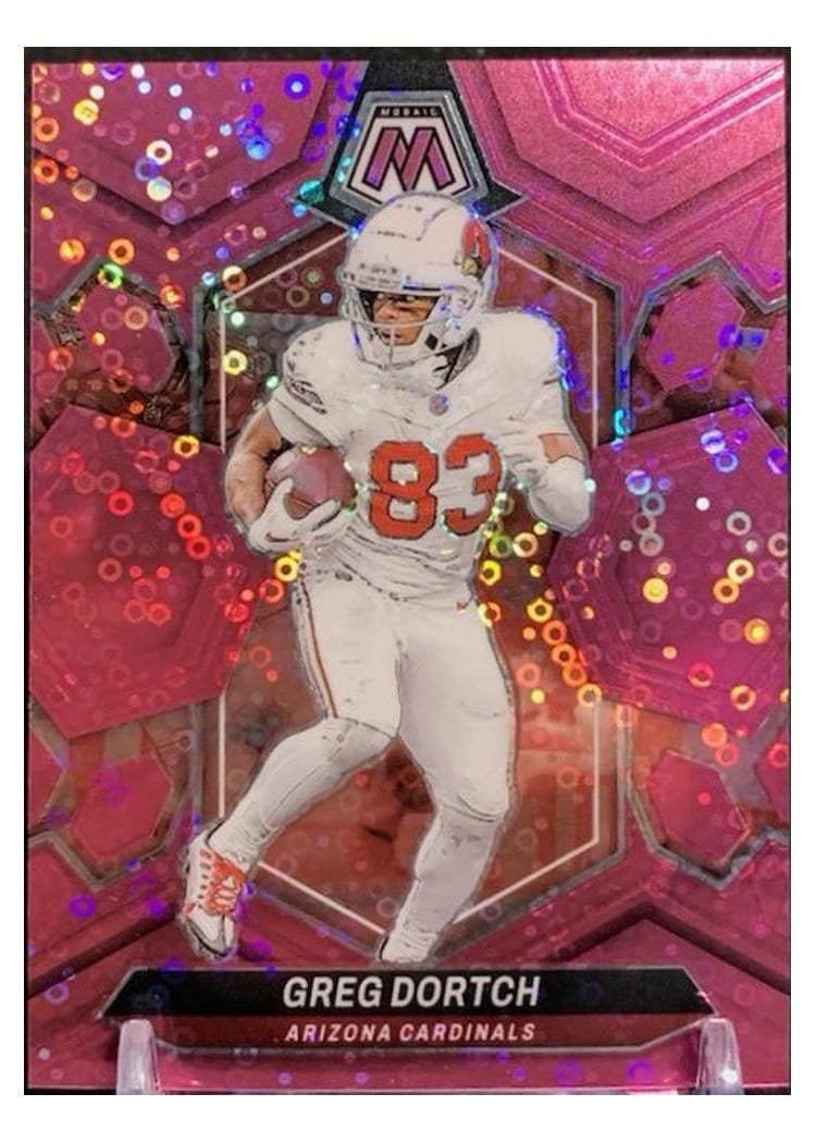 2024 Panini Mosaic Base Set Greg Dortch No Huddle Pink #4 card